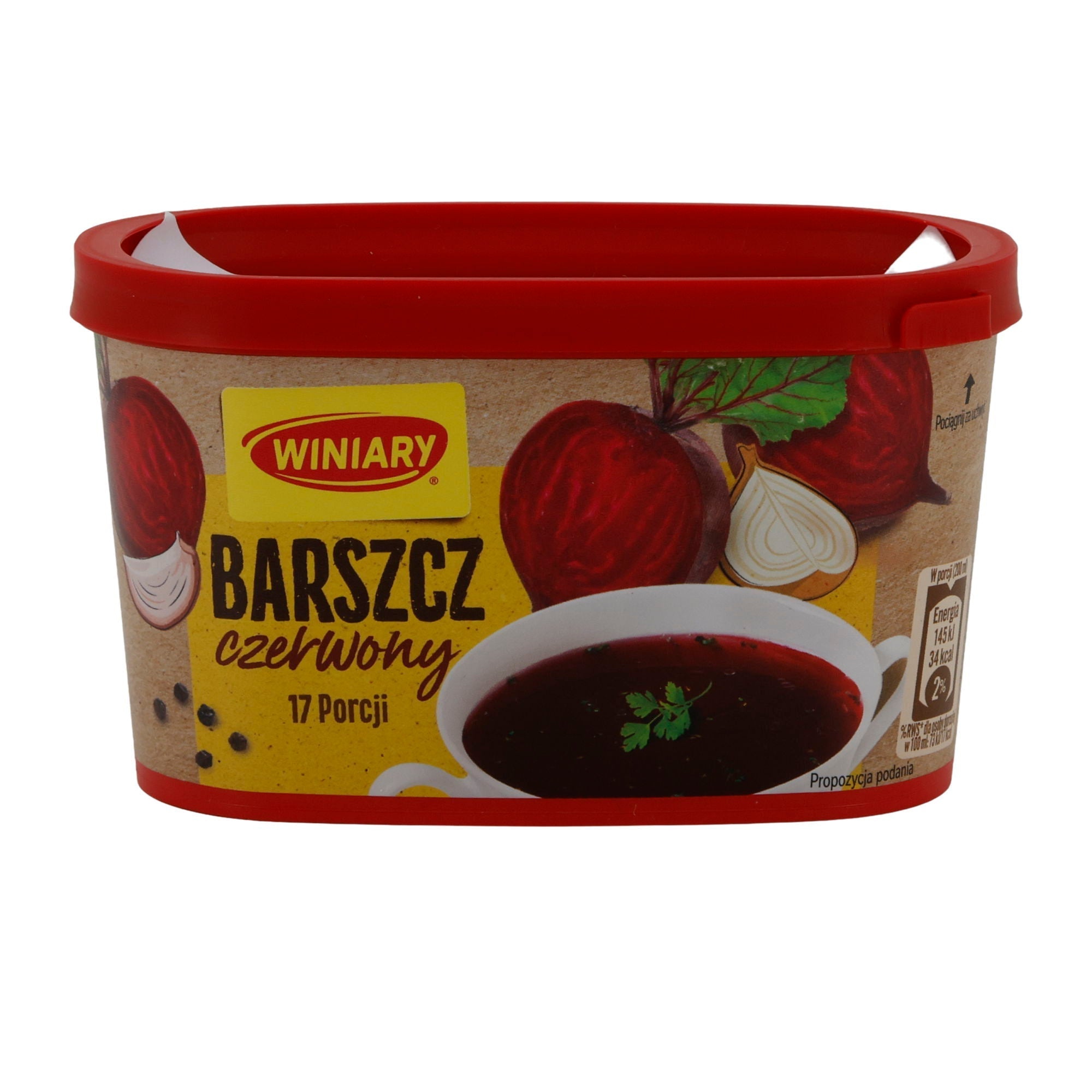 Winiary Barszcz Czerwony Instant | Rote-Bete-Suppe | 17 Portionen | 170 g PL